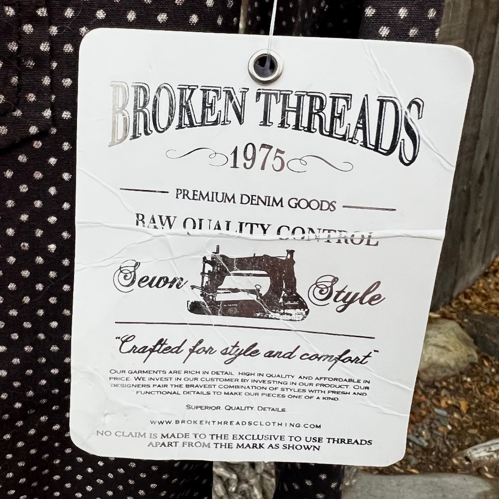 Broken Threads Mod Polka Dot Button Down Shirt. - image 4